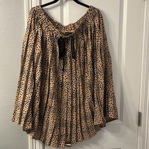 Lined rayon pleated skirt NWT